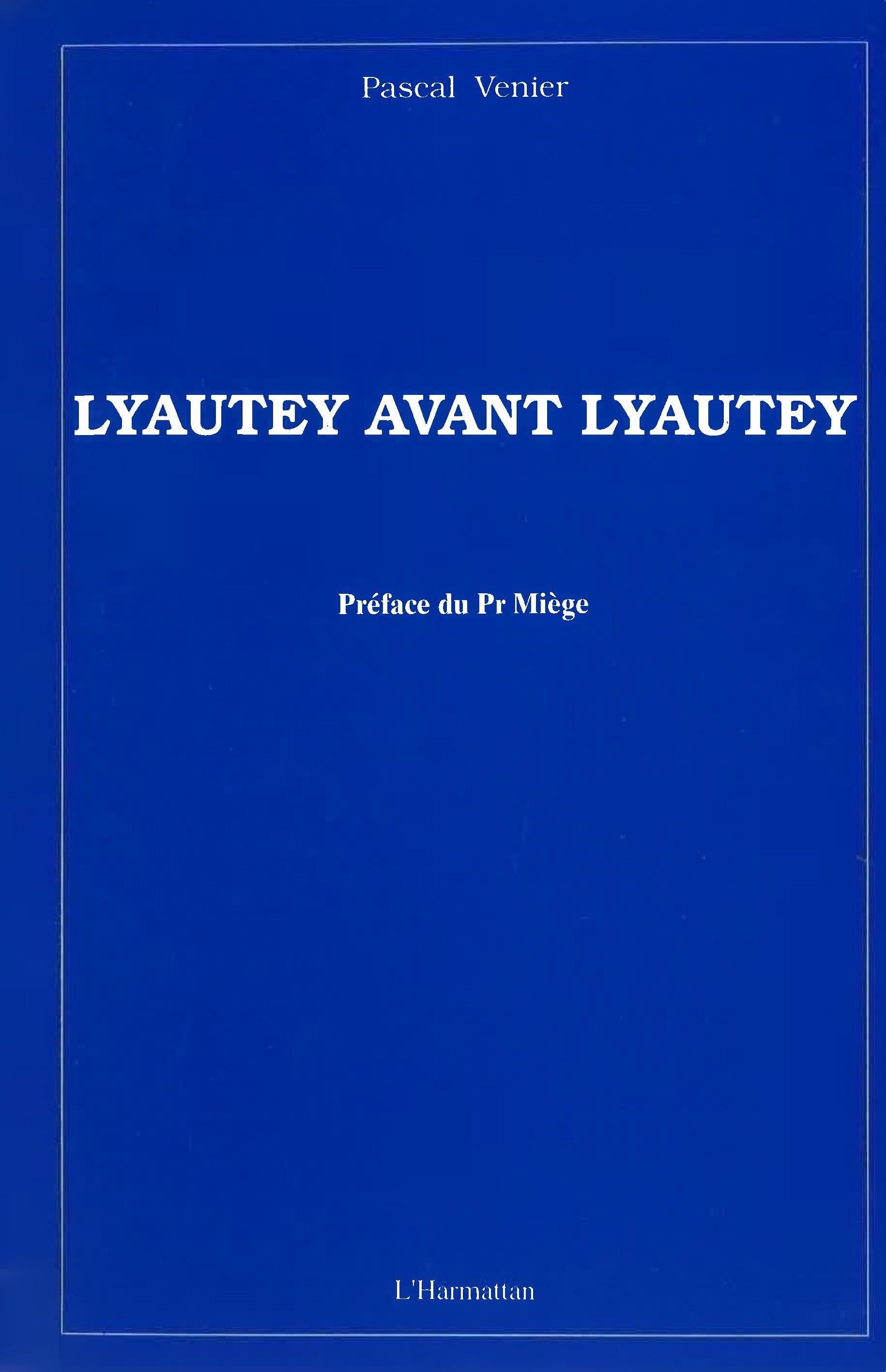 Lyautey avant Lyautey (9782738456748-front-cover)
