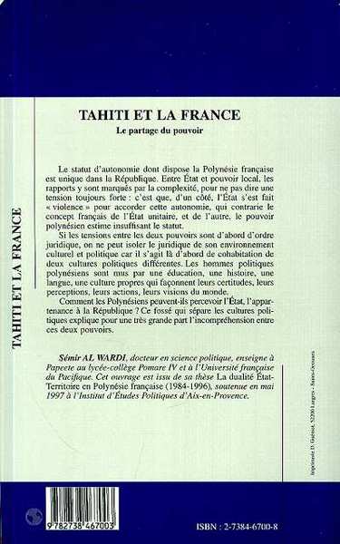 Tahiti et la France, Le partage du pouvoir (9782738467003-back-cover)