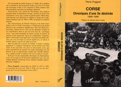 CORSE CHRONIQUE D'UNE ÎLE DÉCHIRÉE 1996-1999 (9782738480736-front-cover)
