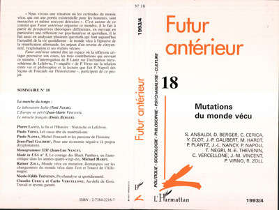 Futur Antérieur, Mutations du monde vécu (9782738422187-front-cover)