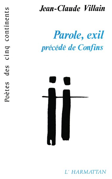 Parole, exil, Précédé de Confins (9782738404930-front-cover)