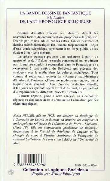 La Bande Dessinée Fantastique à la Lumière de l'anthropologie Religieuse (9782738463296-back-cover)