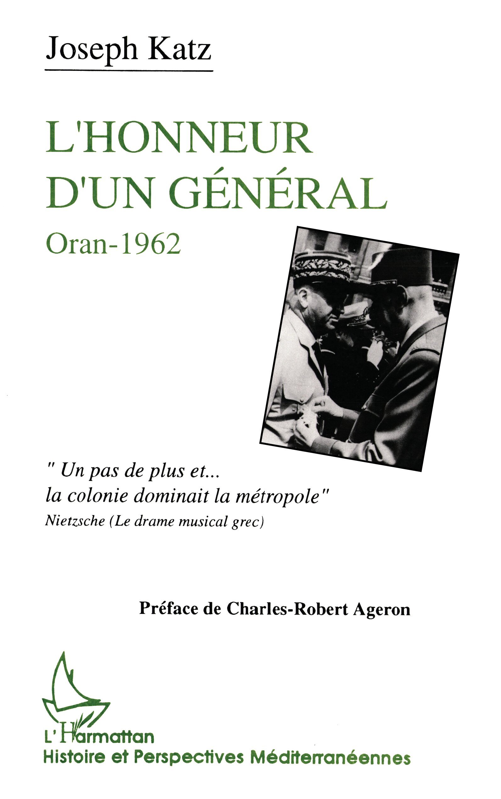 L'honneur d'un général, Oran 1962 (9782738419613-front-cover)