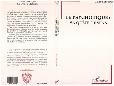 LE PSYCHOTIQUE: SA QUETE DE SENS (9782738446947-front-cover)