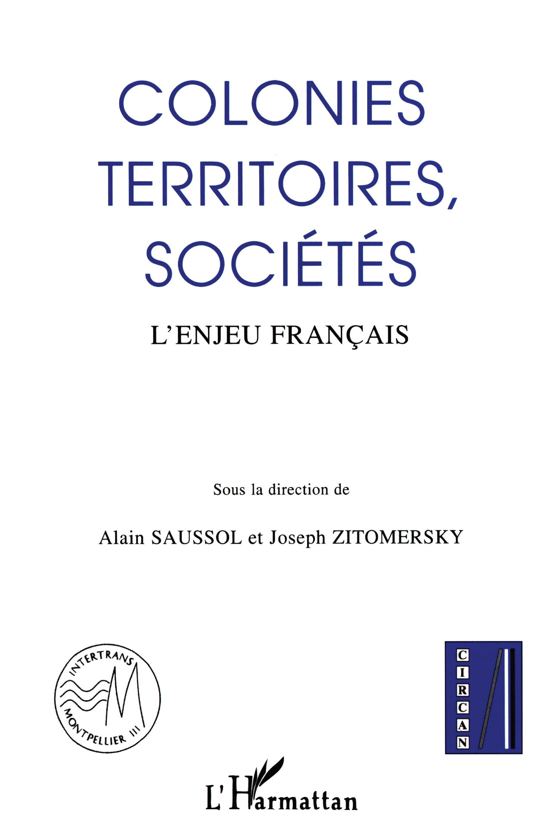 Colonies, territoires, sociétés, L'enjeu français (9782738445308-front-cover)