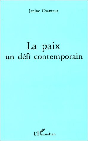 La paix un défi contemporain (9782738430434-front-cover)