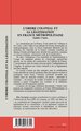 L'ordre Colonial et Sa Légitimation en France Métropolitaine (9782738469342-back-cover)