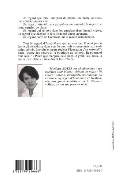 Métisse, Récit réunionnais (9782738416667-back-cover)