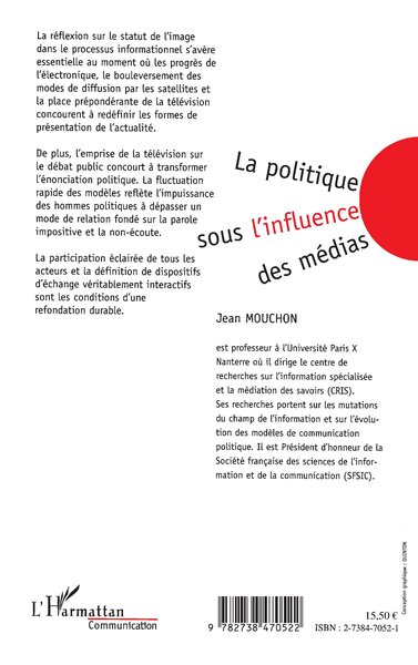 La Politique sous l'influence des Médias (9782738470522-back-cover)