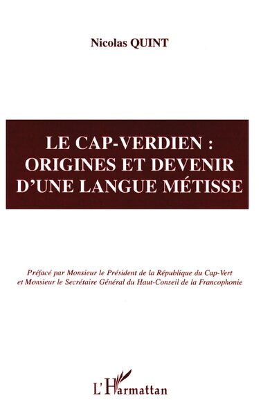 LE CAP-VERDIEN : Origines et devenir d'une langue métisse (9782738497741-front-cover)