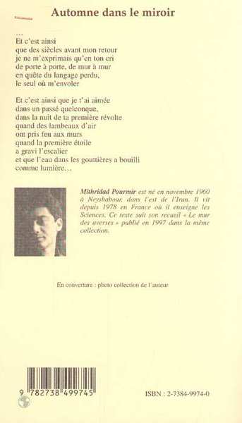 AUTOMNE DANS LE MIROIR (9782738499745-back-cover)