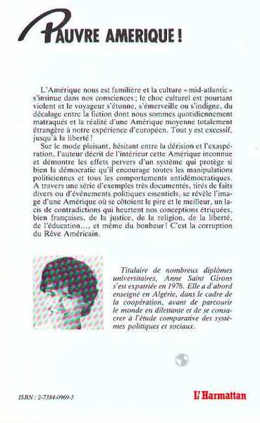 Pauvre Amérique! (9782738409690-back-cover)