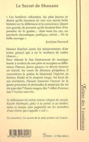 LE SECRET DE SHOUANE, Les Mésaventures de Hassan Katchel - suivi de Le Secret du Cheval (9782738480248-back-cover)