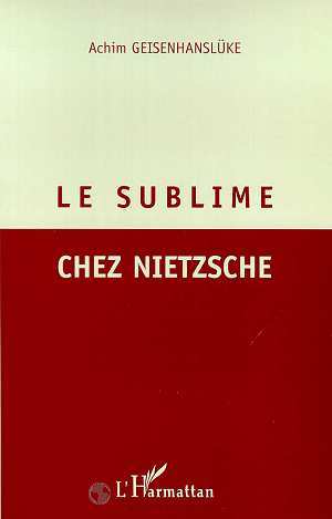 LE SUBLIME CHEZ NIETZSCHE (9782738489180-front-cover)