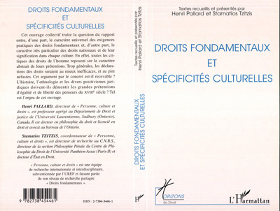 Droits fondamentaux et spécificités culturelles (9782738454461-front-cover)