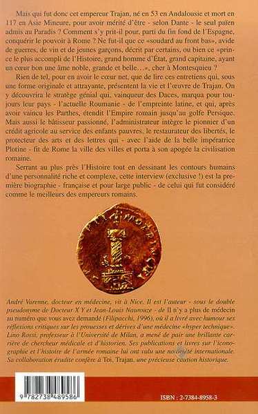 TOI TRAJAN, Treize entretiens avec un empereur païen au Paradis (9782738489586-back-cover)