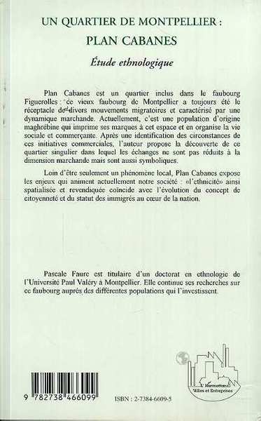 Un Quartier de Montpellier: Plan Cabanes (9782738466099-back-cover)