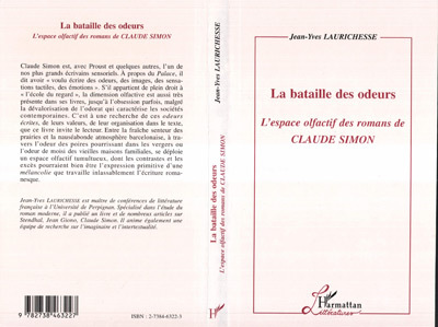 La Bataille des Odeurs, L'espace olfactif des romans de Claude Simon (9782738463227-front-cover)