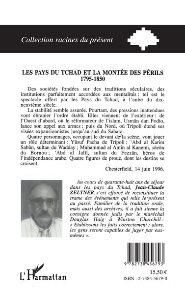 Les pays du Tchad et la montée des périls, 1795-1850 (9782738456793-back-cover)