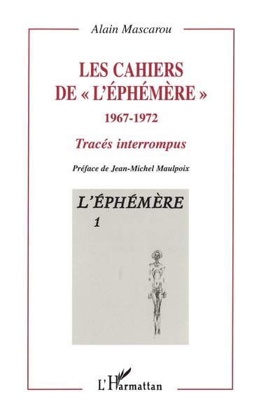 Les cahiers de " l'éphémère " 1967-1972 (9782738471642-front-cover)