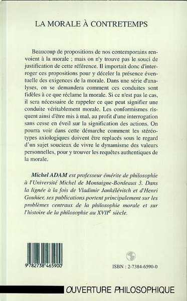 La Morale à Contretemps (9782738465900-back-cover)