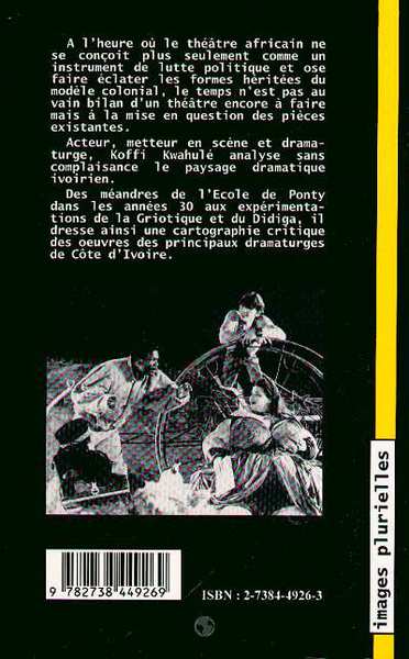 Pour une critique du théâtre ivoirien contemporain (9782738449269-back-cover)