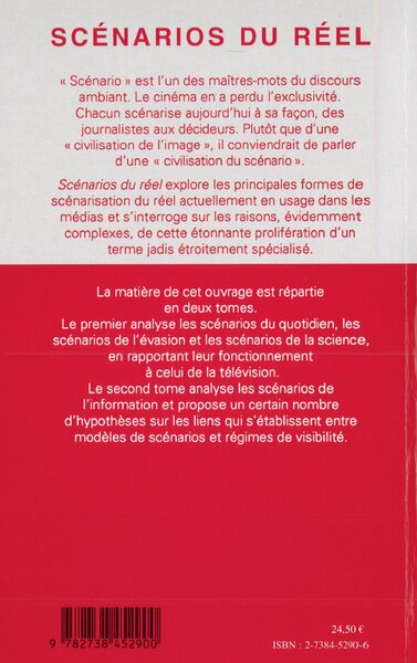 Scénarios du réel, Tome 2 (9782738452900-back-cover)