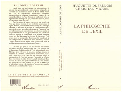 La philosophie de l'exil (9782738441768-front-cover)
