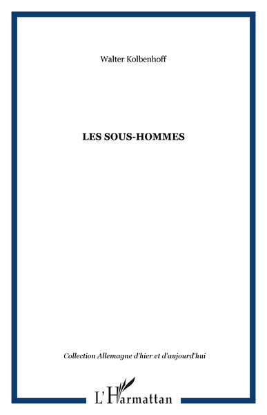 LES SOUS-HOMMES (9782738497116-front-cover)