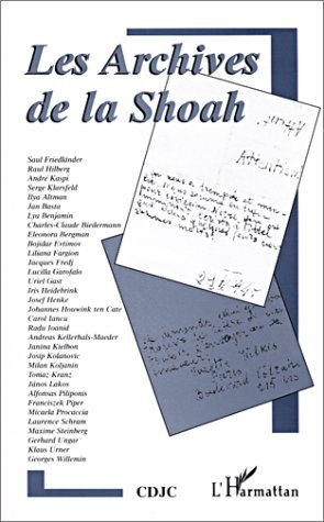 Les archives de la Shoah (9782738469991-front-cover)