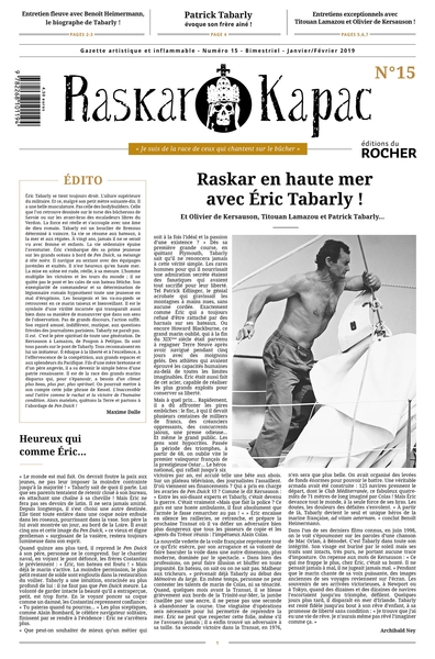 Raskar Kapac n°15, Gazette artistique et inflammable (9782268101194-front-cover)