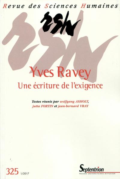 Yves Ravey, Une écriture de l'exigence - N° 325 1/2017 (9782913761728-front-cover)