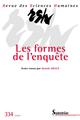 Les formes de l'enquête n°334 (9782913761810-front-cover)