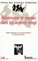 Revue des Sciences Humaines, n°298/avril - juin 2010, Réinventer le roman dans les années vingt (9782913761452-front-cover)