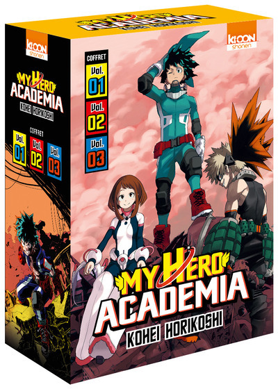 Coffret My Hero Academia - Tomes 1 à 3 (9791032701966-front-cover)