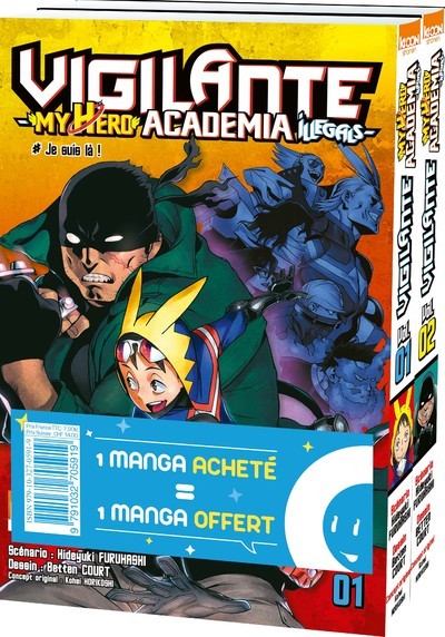 Pack offre découverte Vigilante - My Hero Academia Illegals T01 & T02 (9791032705933-front-cover)