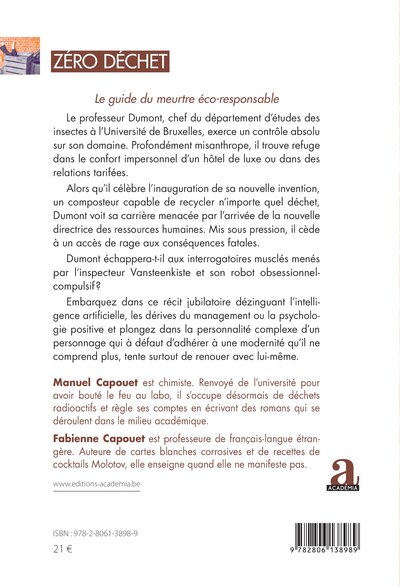 Zéro déchet, Le guide du crime écoresponsable (9782806138989-back-cover)