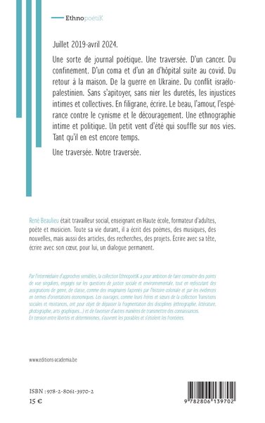 Le petit vent d'été qui souffle sur nos vies, (Tant qu’il en est encore temps) (9782806139702-back-cover)