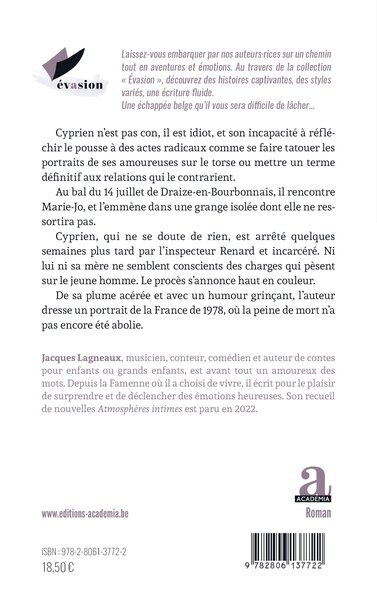 Cyprien, le tatoué (9782806137722-back-cover)