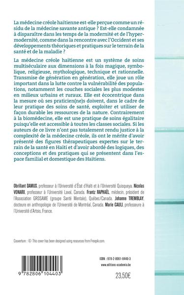 Anthropologie de la médecine créole haïtienne (9782806104403-back-cover)