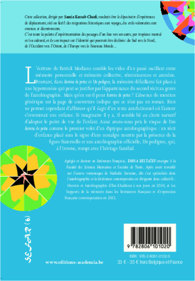 Remise de peine de Patrick Modiano, Voyage au pays de l'enfance (9782806101020-back-cover)