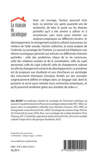 La maison du sociologue, Pour une théorie sociologique générale (9782806102201-back-cover)