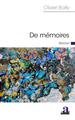 De mémoires (9782806132147-front-cover)