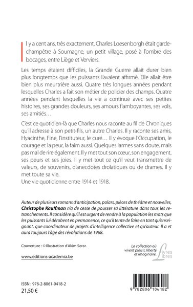 Les Chroniques du Champêtre (9782806104182-back-cover)