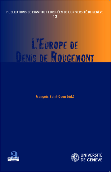 L'Europe de Denis de Rougemont (9782806101327-front-cover)