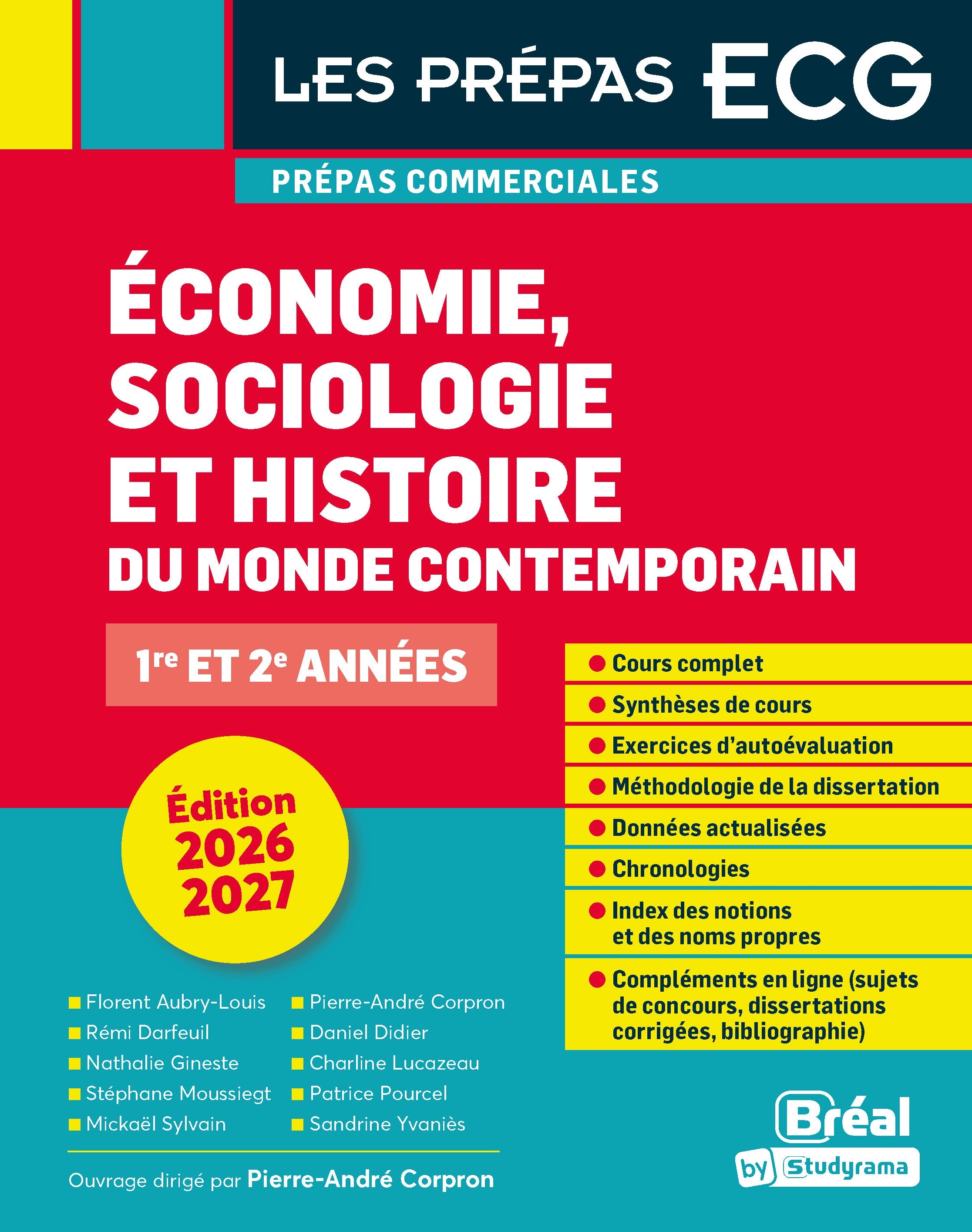 Économie, sociologie, histoire du monde contemporain 2026-2027, 1re et 2e années (9782749558615-front-cover)