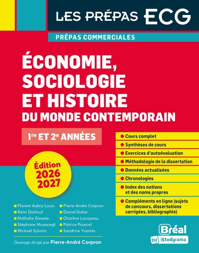 Économie, sociologie, histoire du monde contemporain 2026-2027, 1re et 2e années (9782749558615-front-cover)