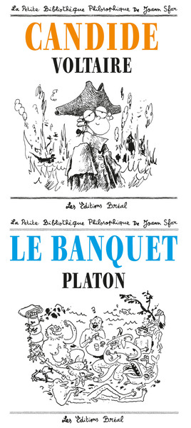 Le banquet de Platon et Candide de Voltaire par Joan Sfar - Pack (9782749539812-front-cover)
