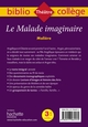 Bibliocollège - Le Malade imaginaire, Molière (9782017064572-back-cover)