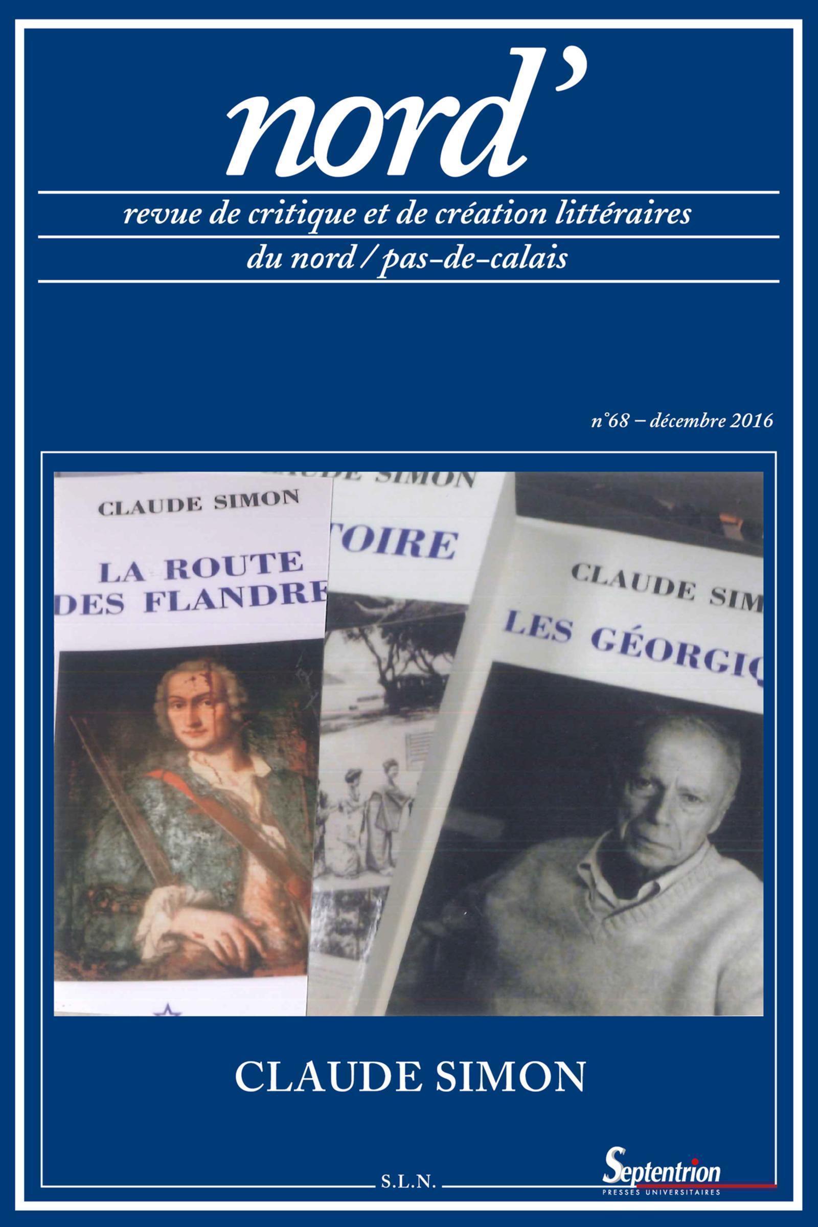 Claude Simon, n°68 - Décembre 2016 (9782913858381-front-cover)